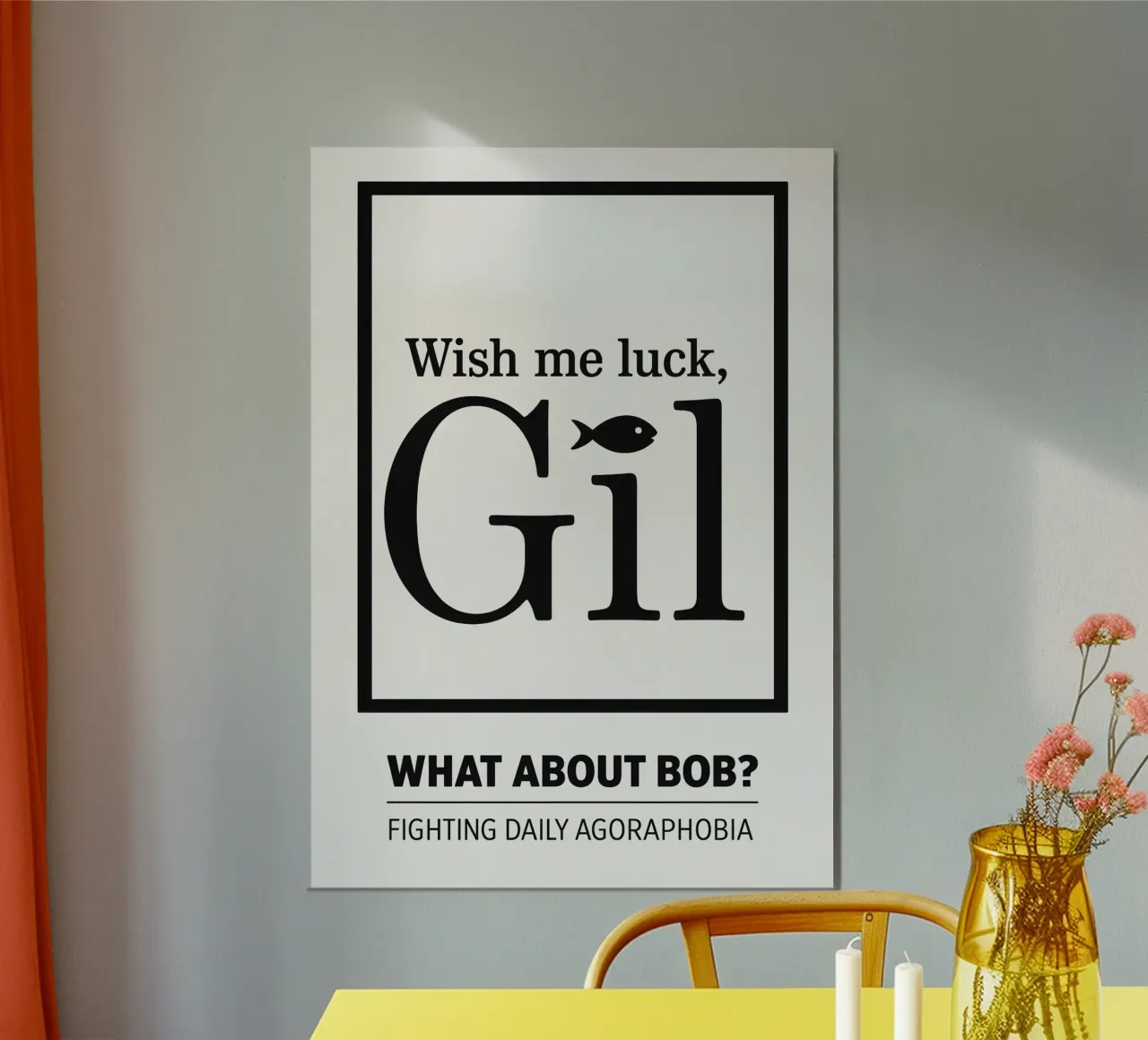 Wish me Luck poster con telaio in plastica da MoviesArt