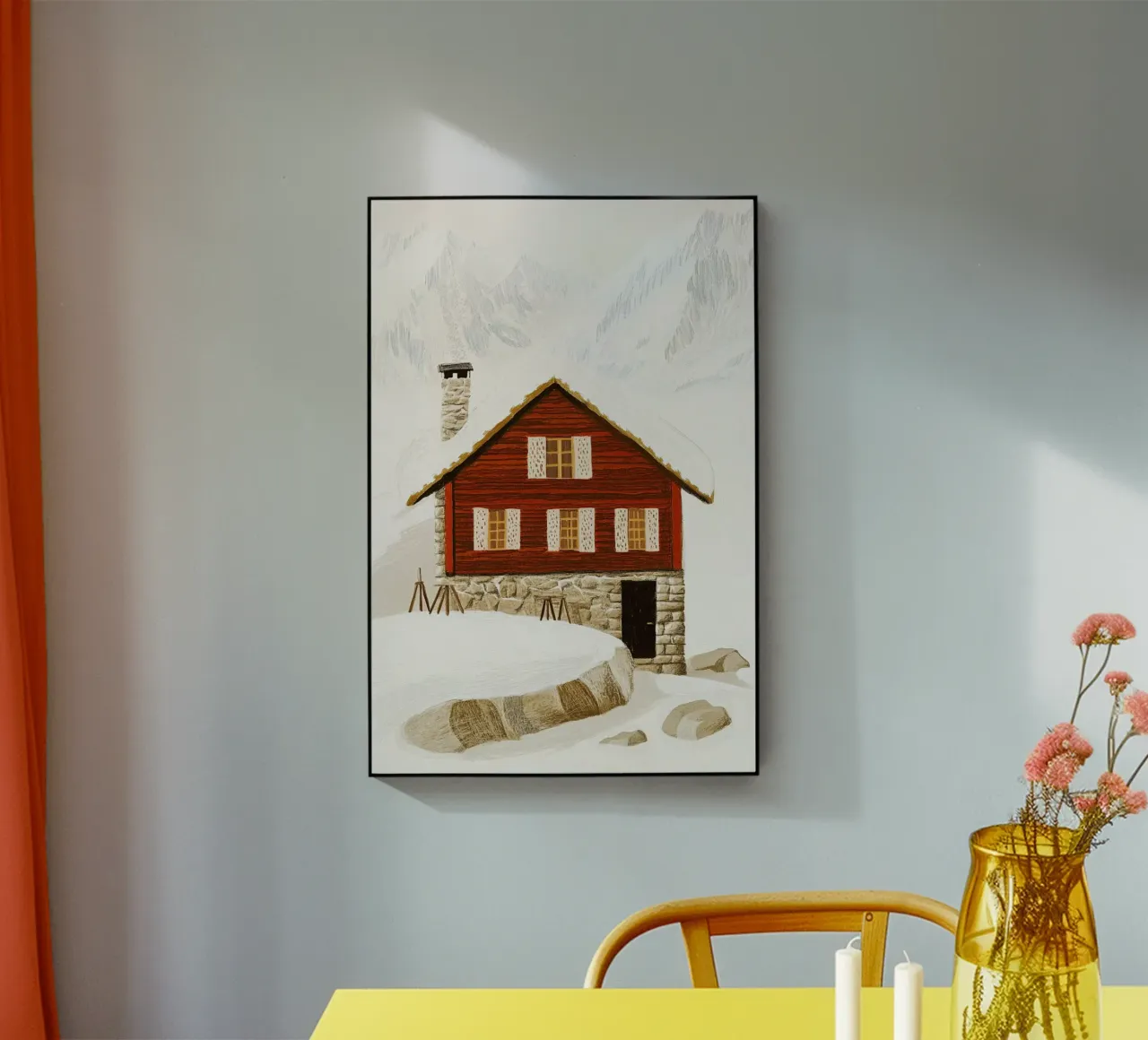 Rifugio in inverno plexiglass da Curious Canvas