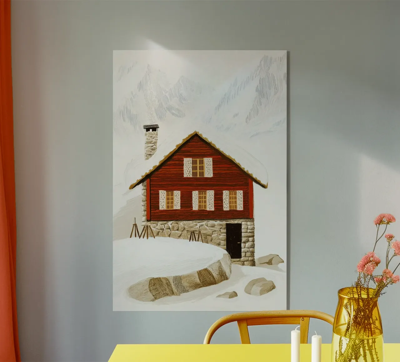 Rifugio in inverno plexiglass da Curious Canvas