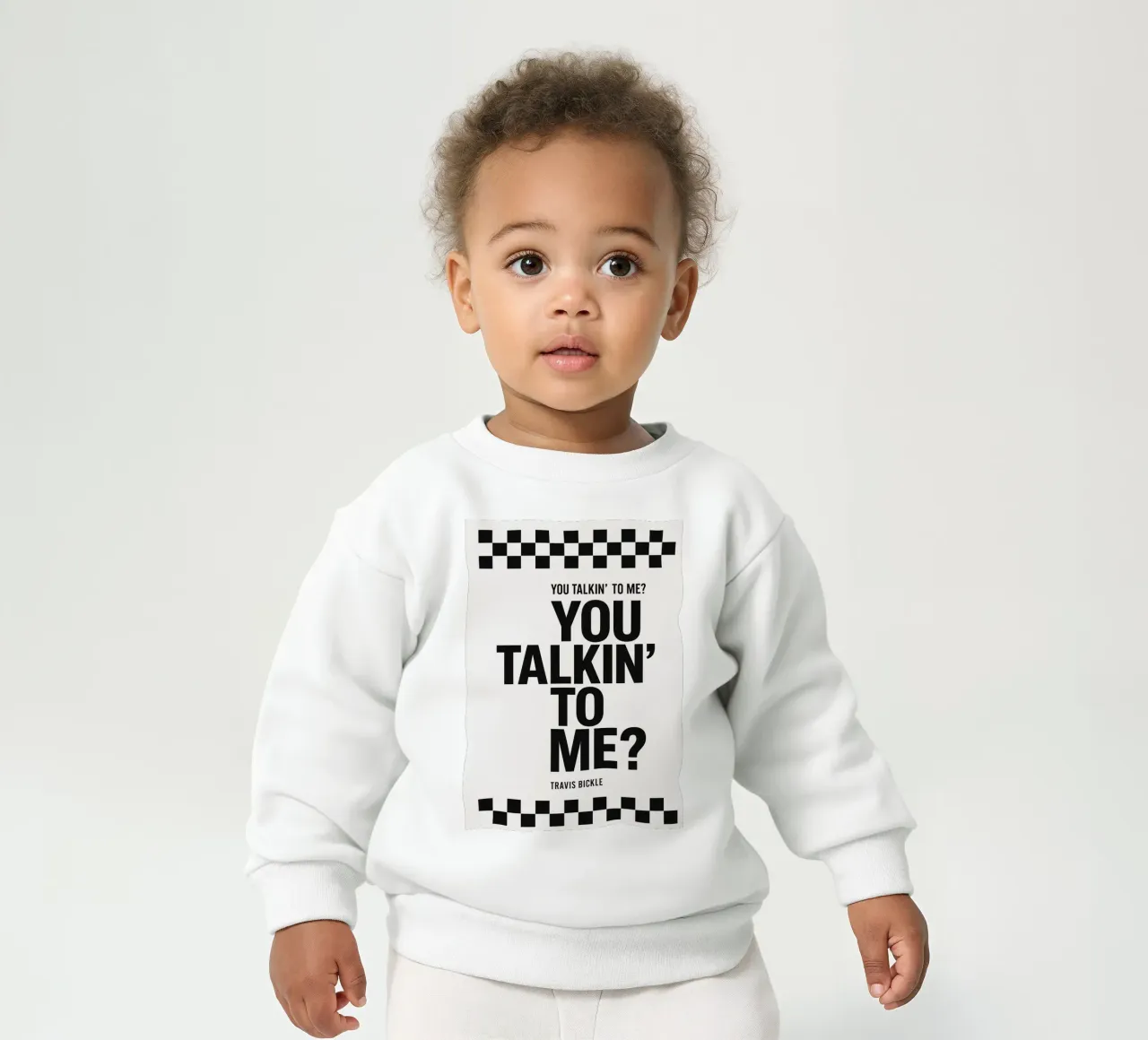You Talkin' To Me Print felpa neonato da MoviesArt