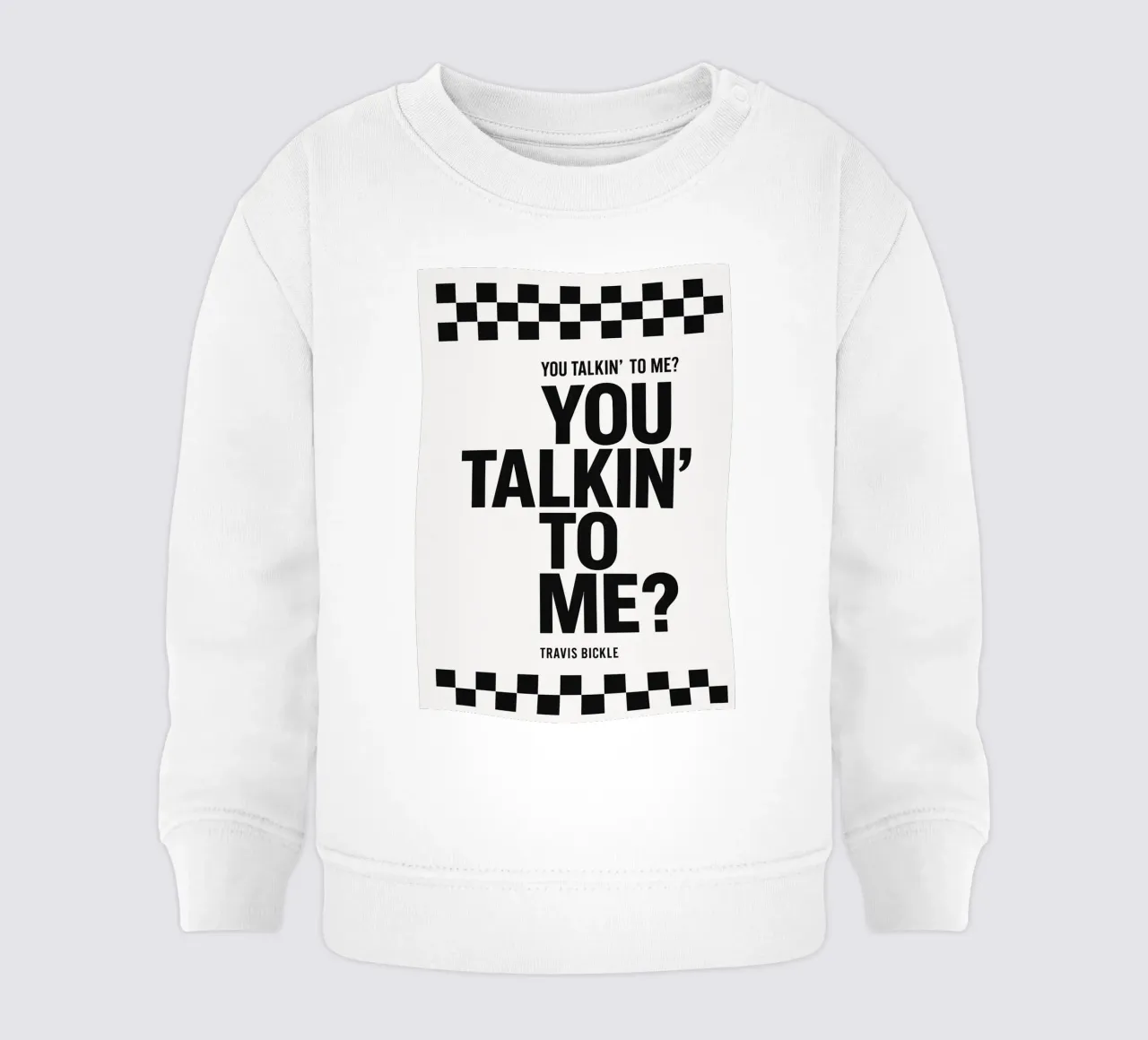 You Talkin' To Me Print felpa neonato da MoviesArt