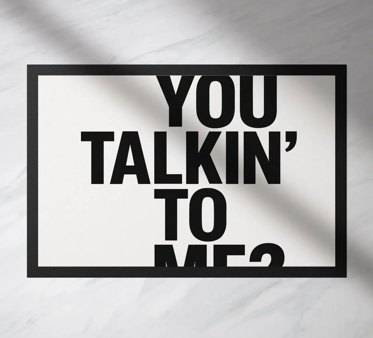 You Talkin' To Me Print zerbino da MoviesArt