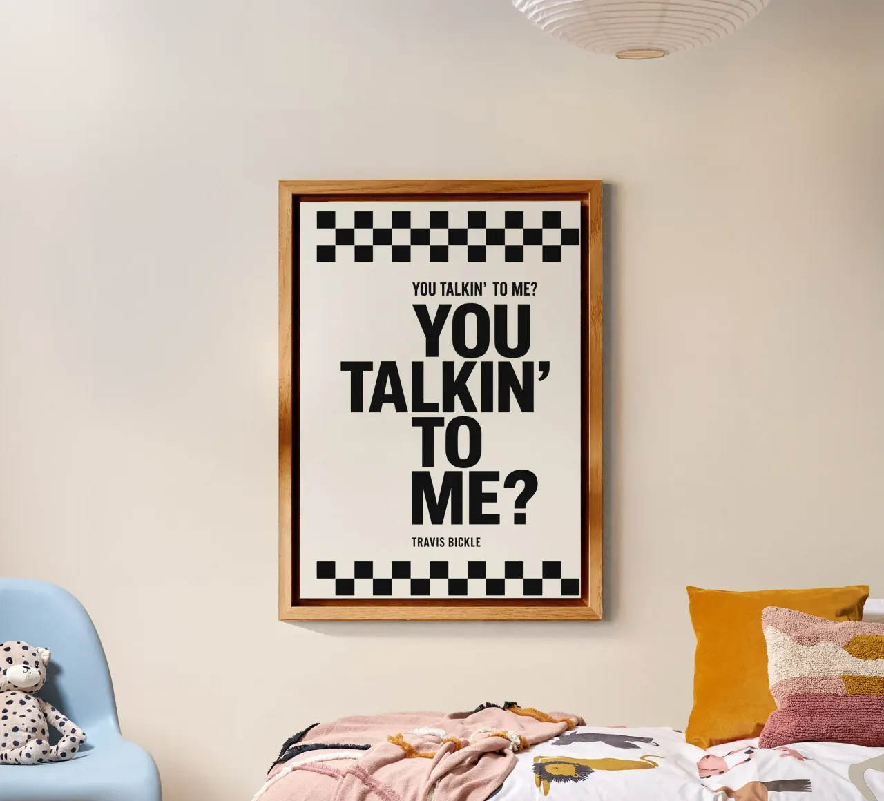 You Talkin' To Me Print alluminio dibond da MoviesArt