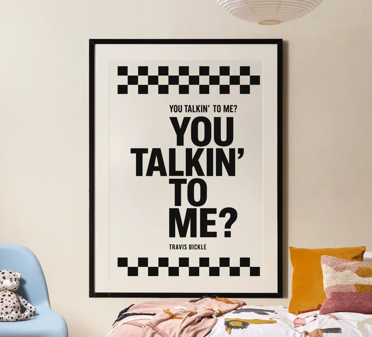 You Talkin' To Me Print carta hahnemühle da MoviesArt