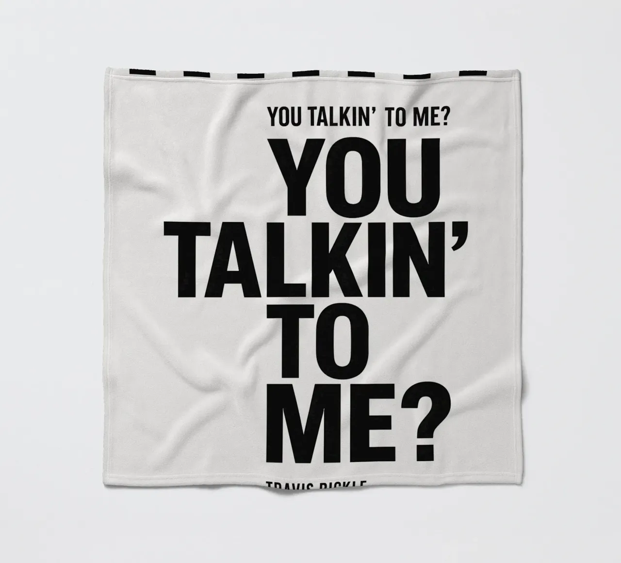 You Talkin' To Me Print coperta in pile da MoviesArt