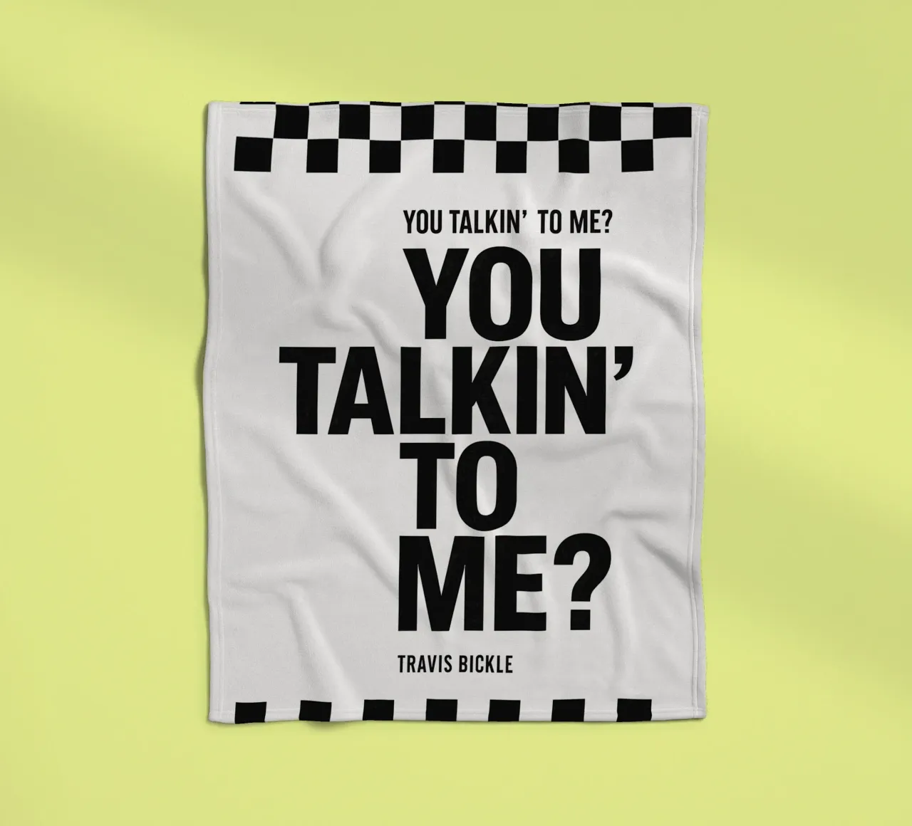 You Talkin' To Me Print coperta in pile da MoviesArt