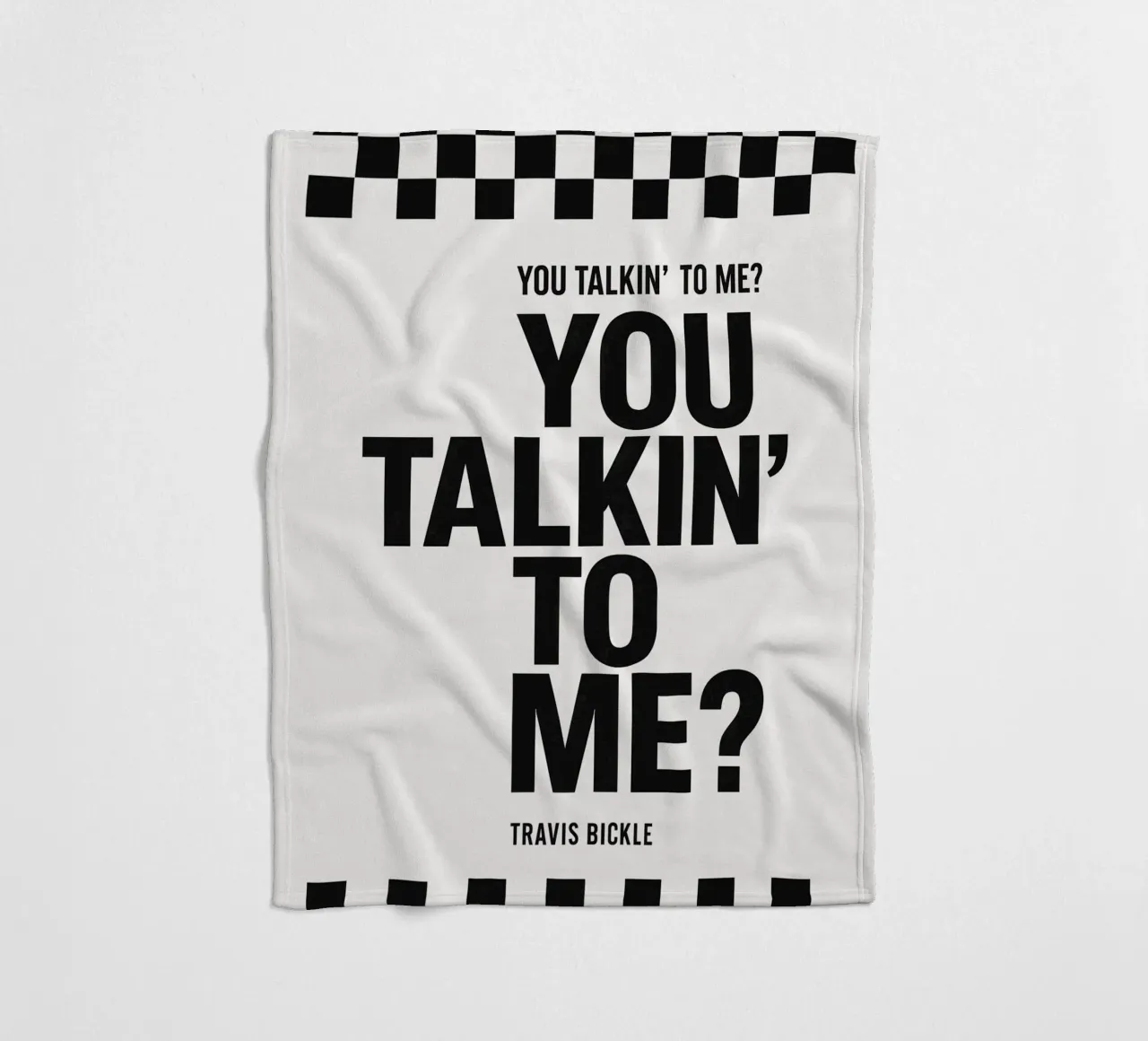 You Talkin' To Me Print coperta in pile da MoviesArt