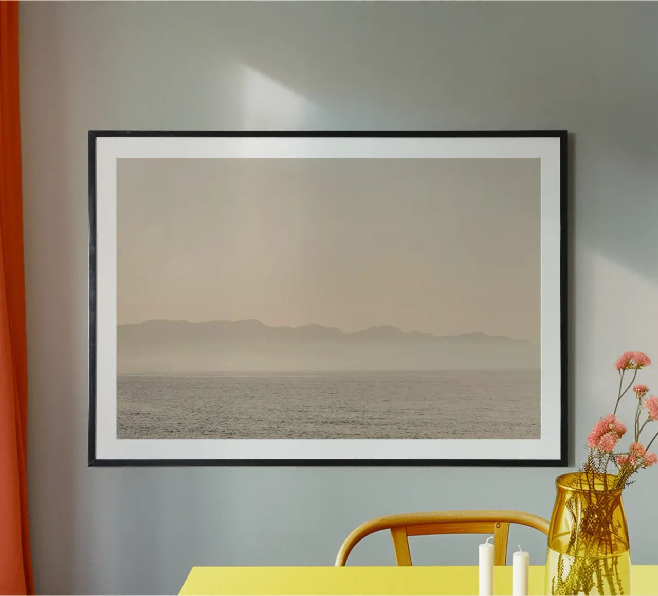Foggy sunset in Italy carta hahnemühle da photolovers