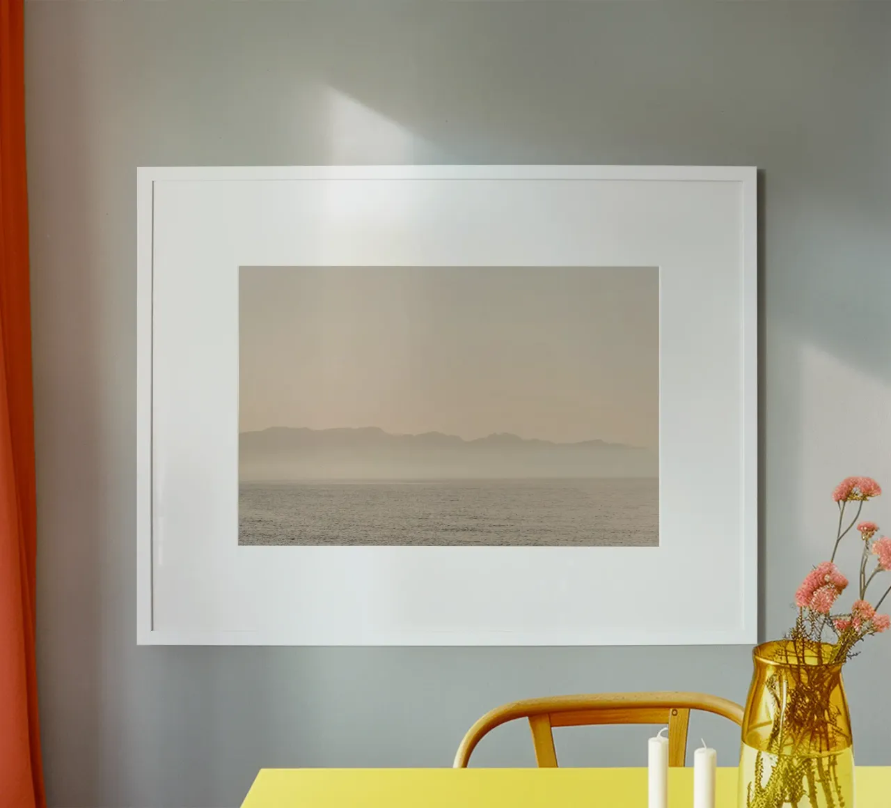 Foggy sunset in Italy carta hahnemühle da photolovers