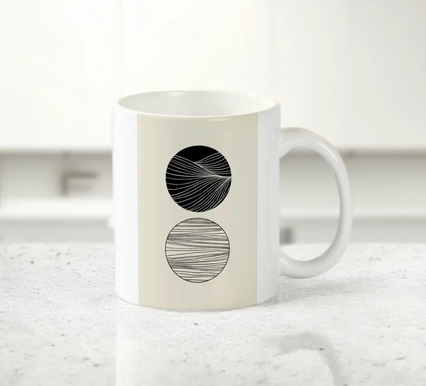 Two Spheres ceramic mug by Graphite
