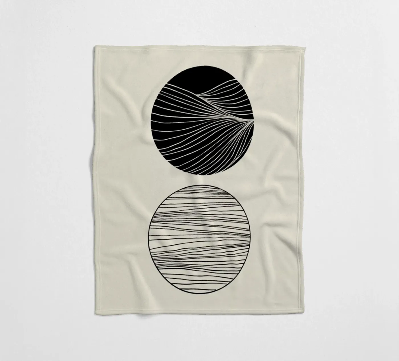 Two Spheres Fleecedecke von Graphite