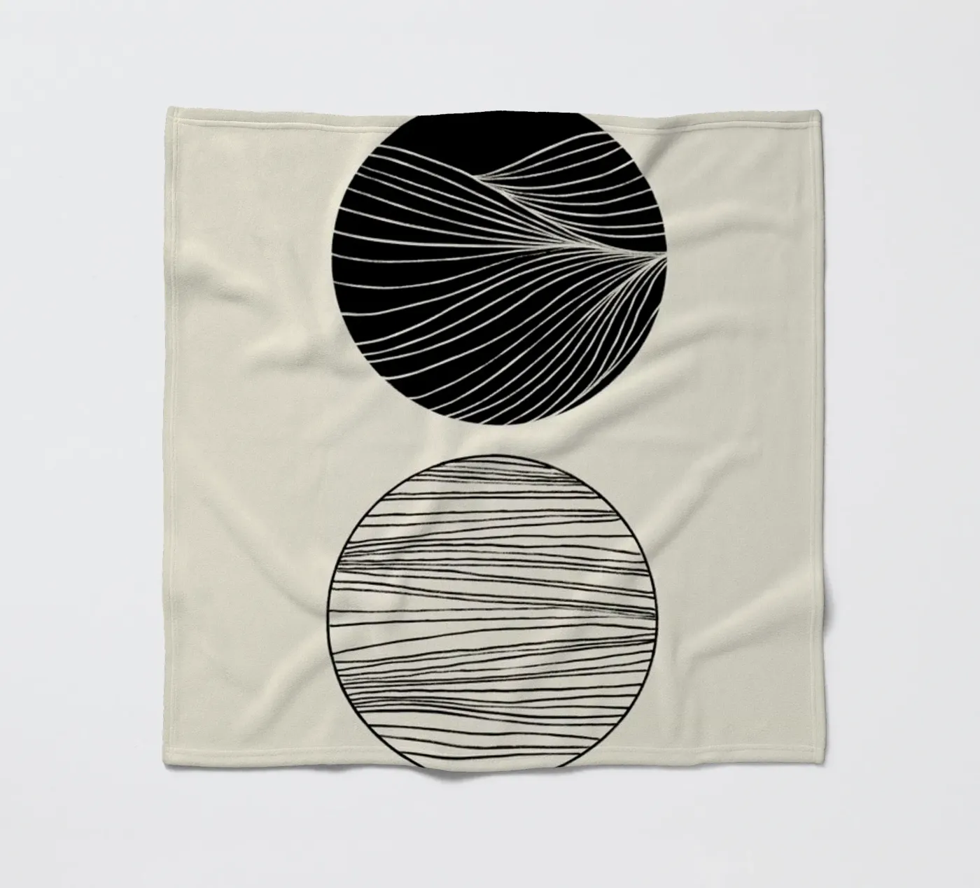 Two Spheres Fleecedecke von Graphite