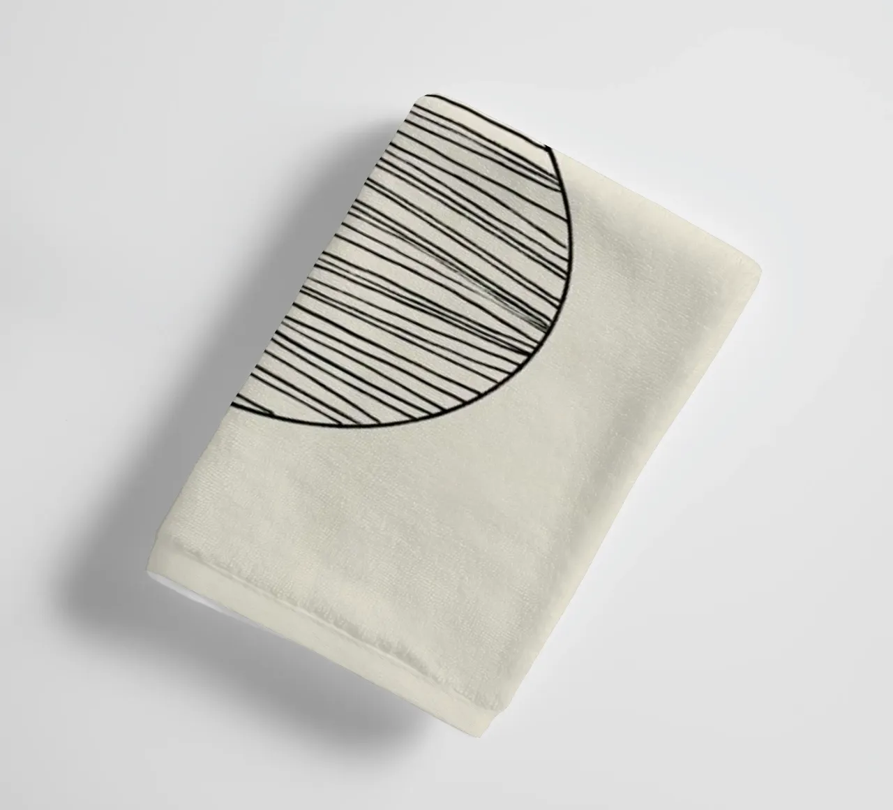 Two Spheres towel by Graphite