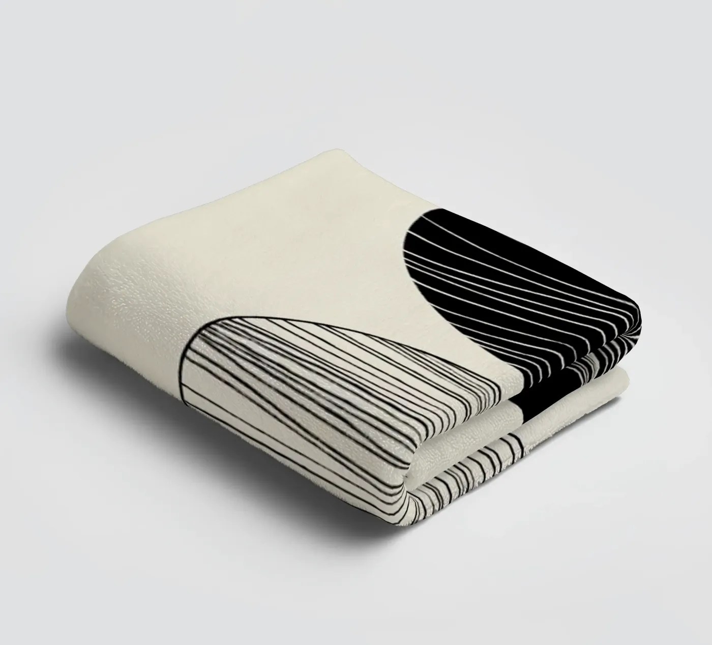 Two Spheres towel by Graphite