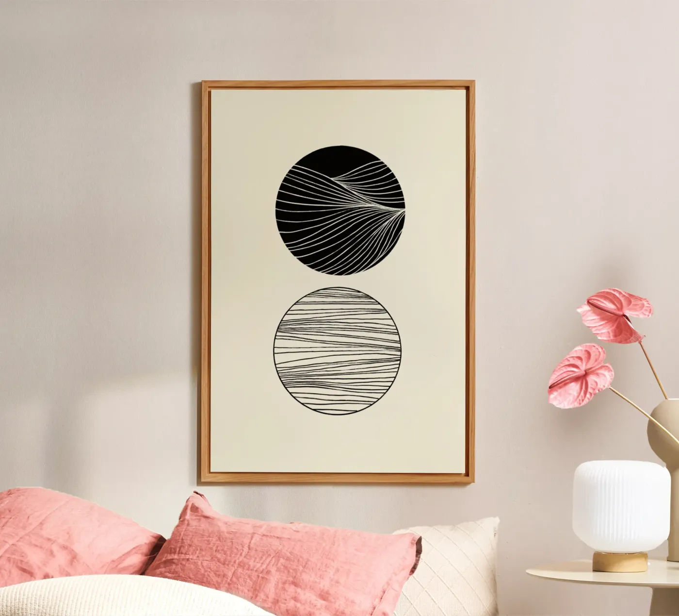 Two Spheres alluminio dibond da Graphite