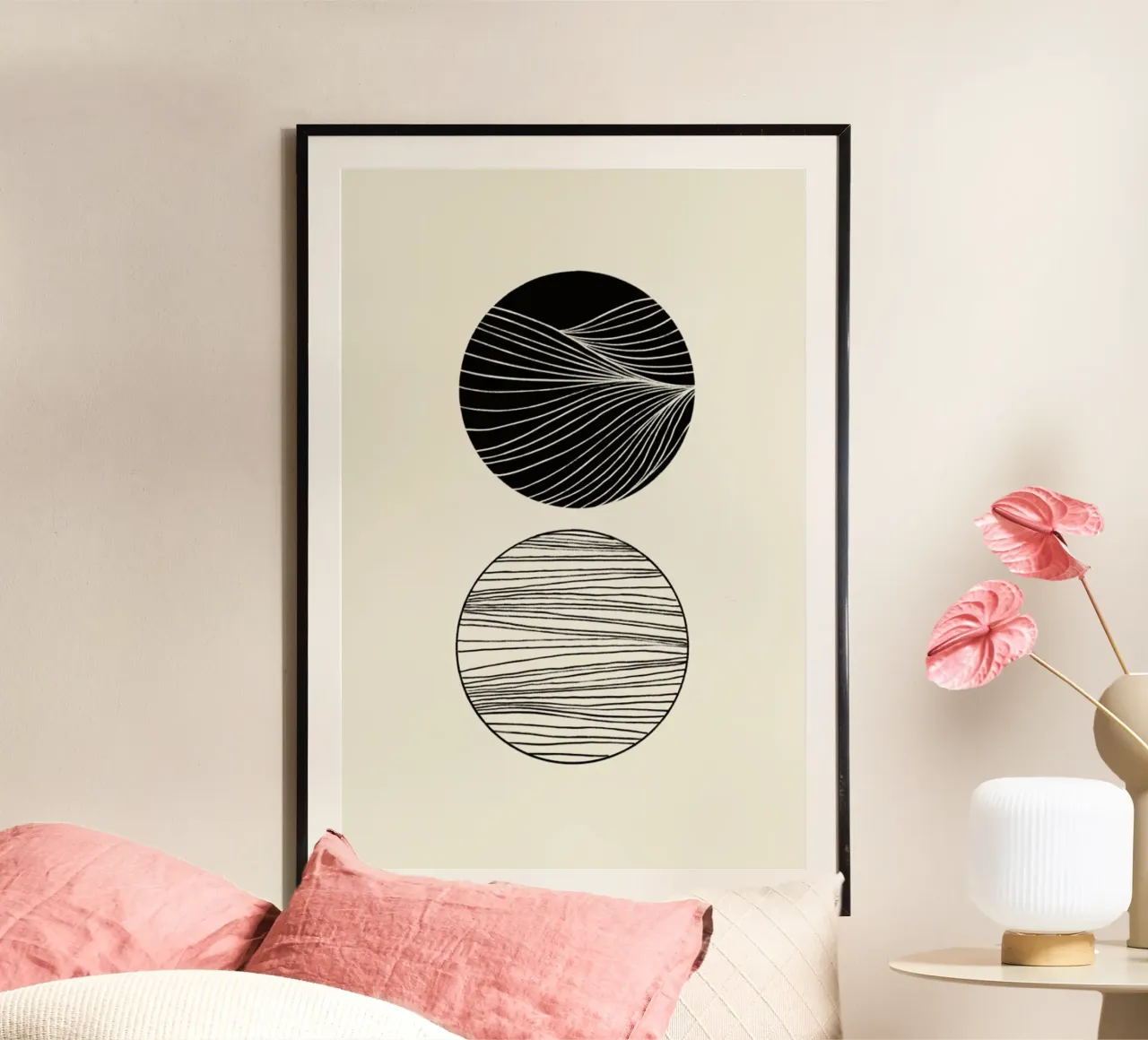Two Spheres poster van Graphite