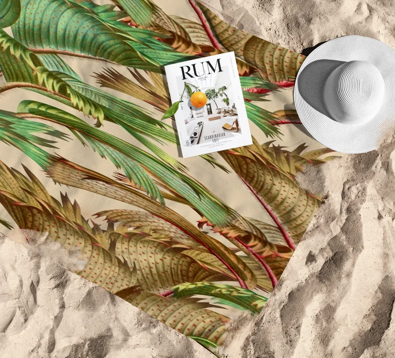 TROPICAL FOREST beach towel by burcukorkmazyurek