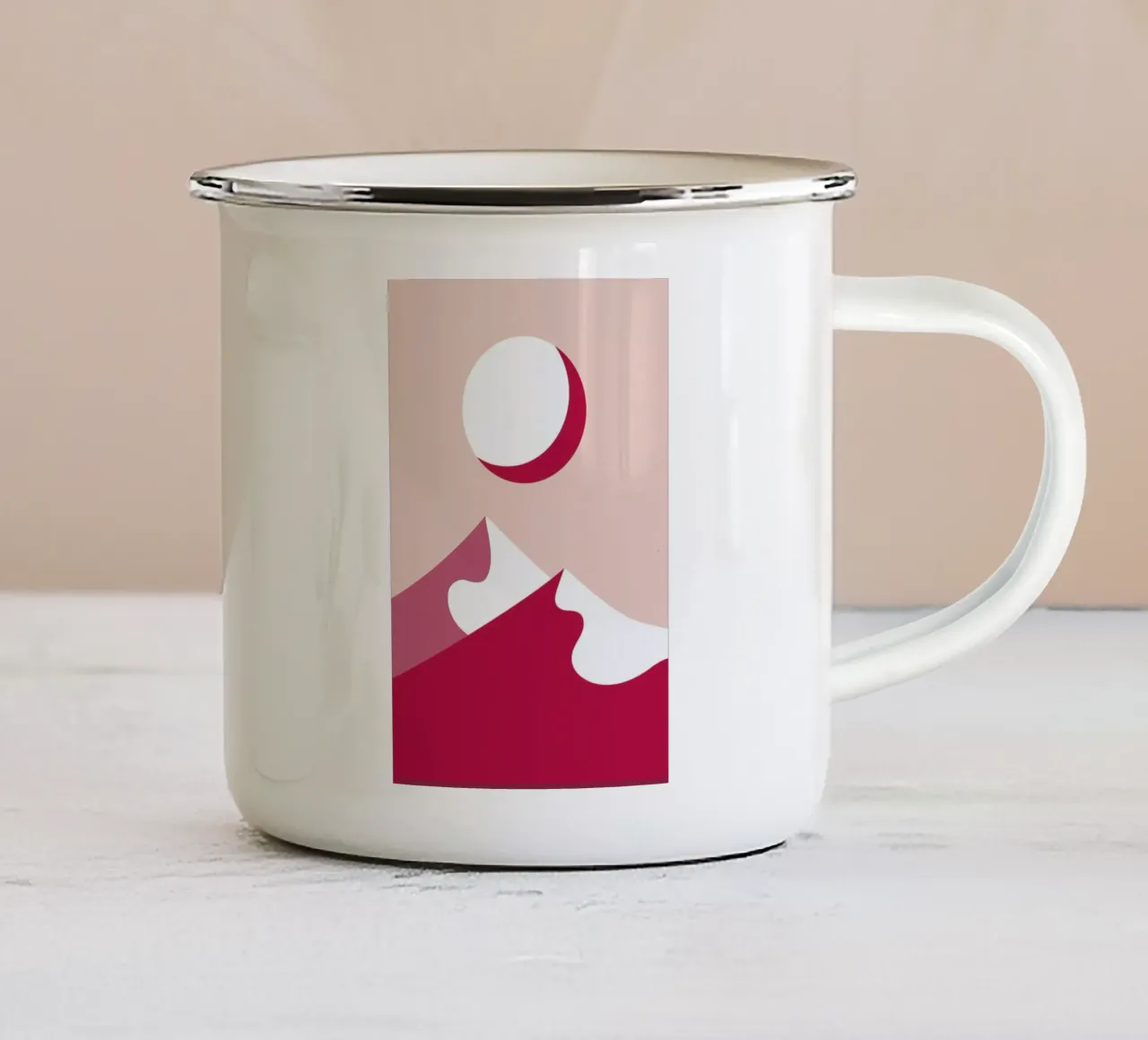The Pinnacles Viva Magenta tazza in smalto da Studio One