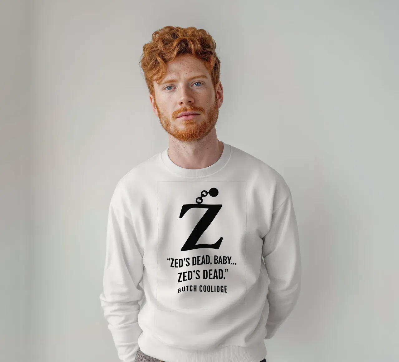 Zed Print sweatshirt van MoviesArt