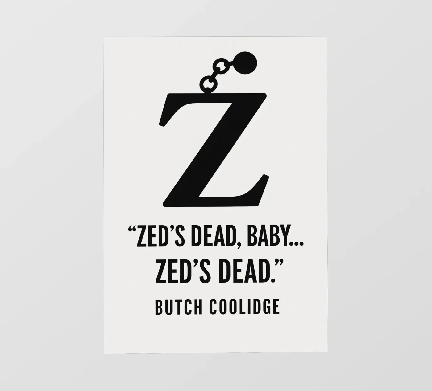 Zed Print fotobehang van MoviesArt