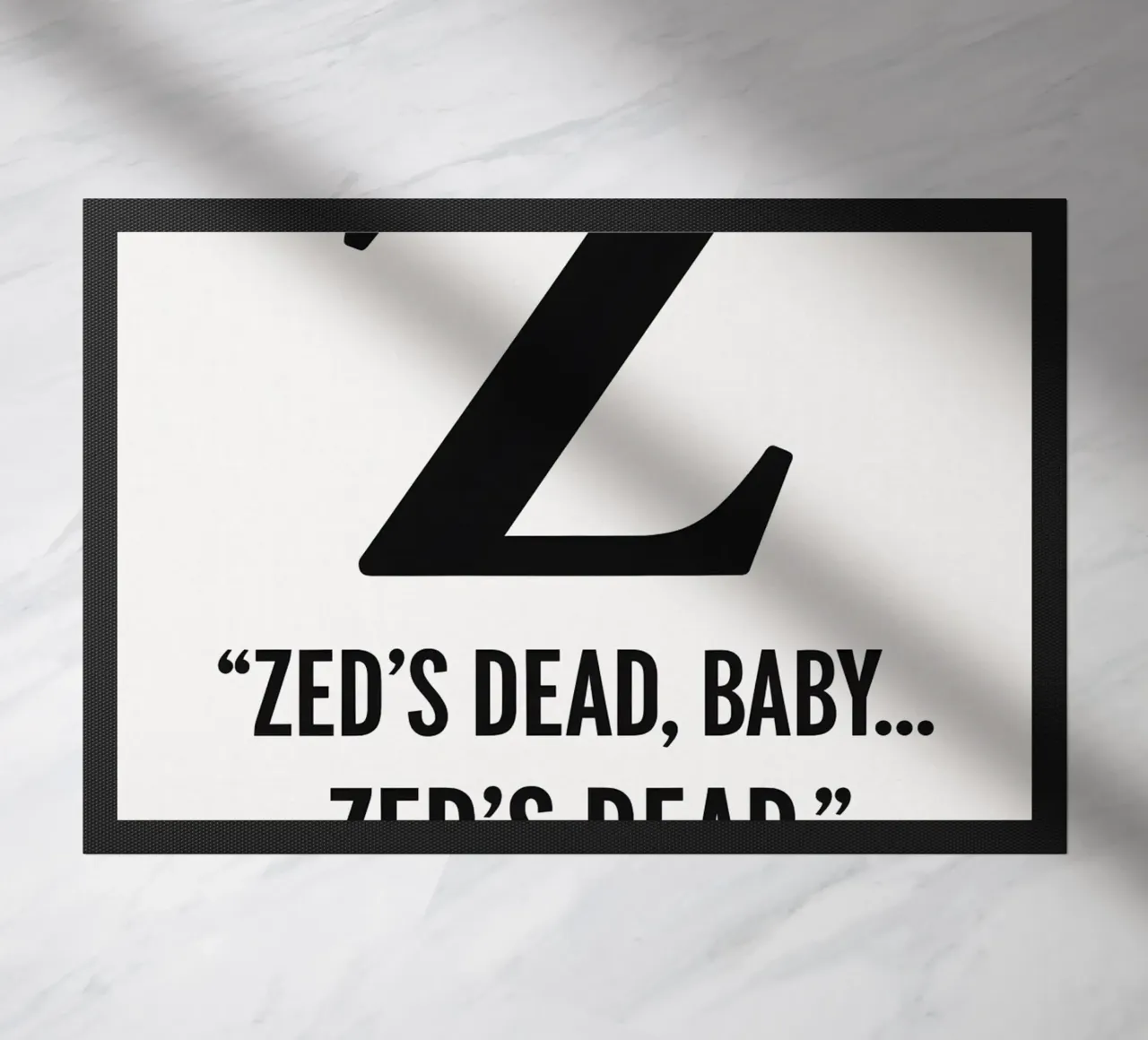 Zed Print deurmat van MoviesArt