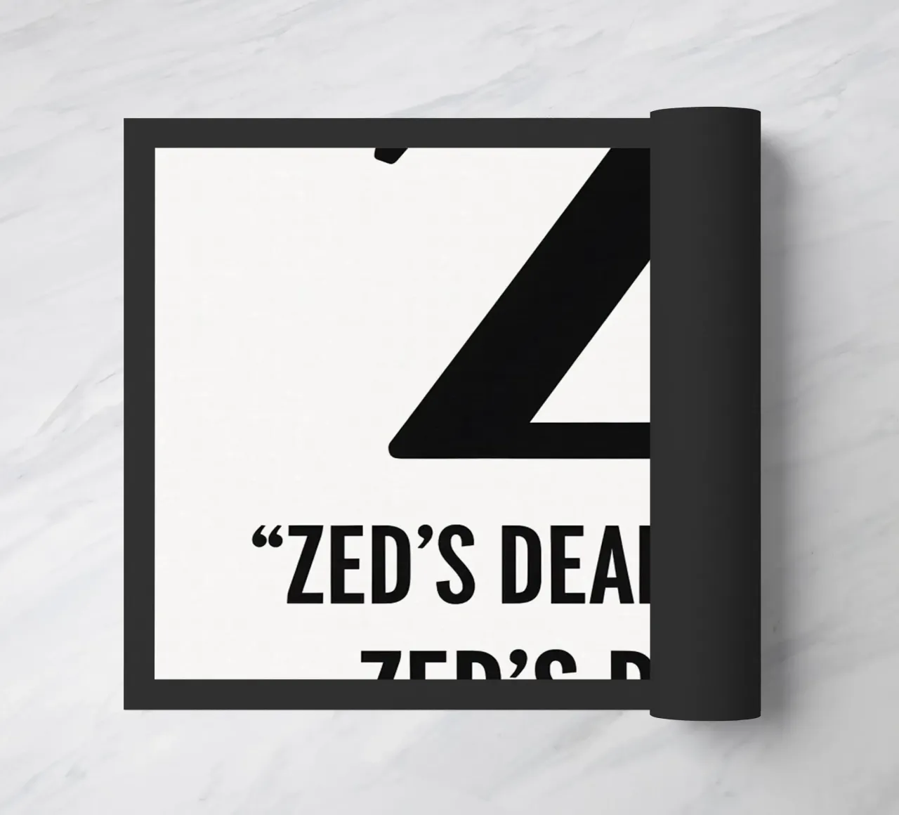 Zed Print deurmat van MoviesArt