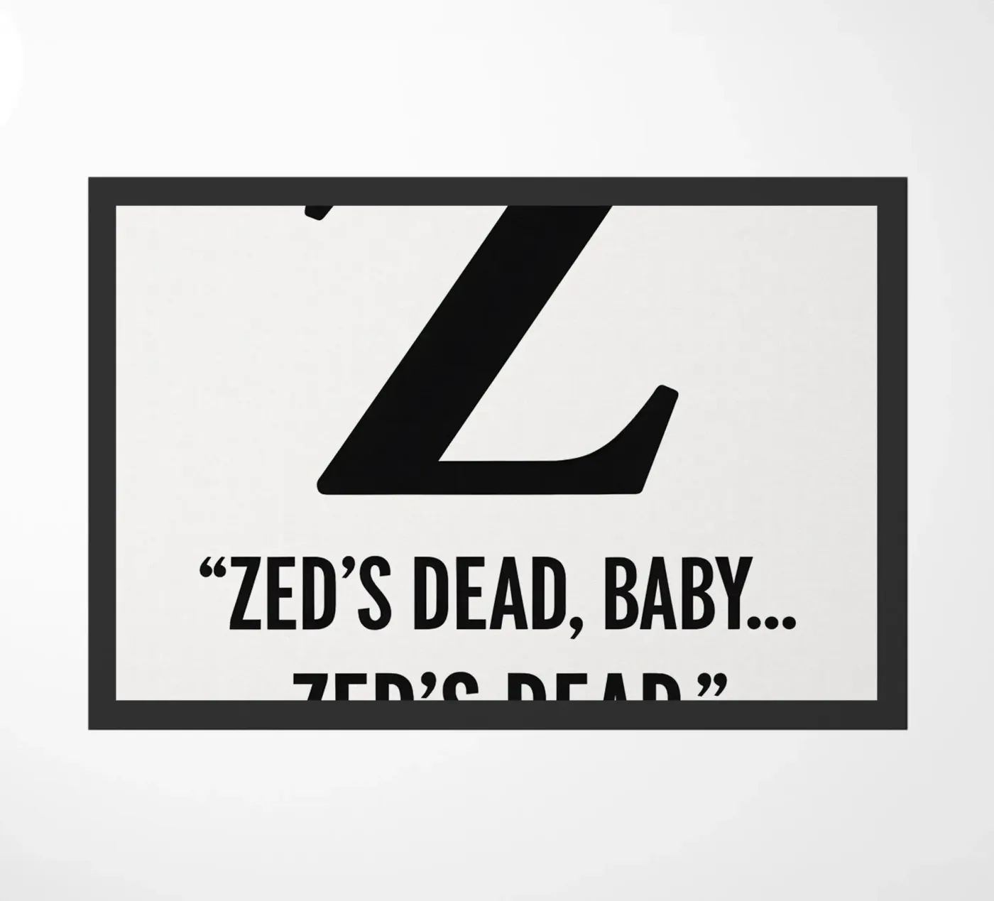 Zed Print deurmat van MoviesArt