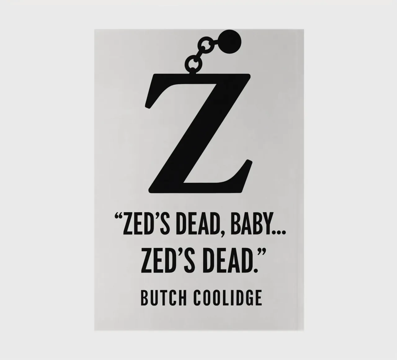 Zed Print notebook by MoviesArt