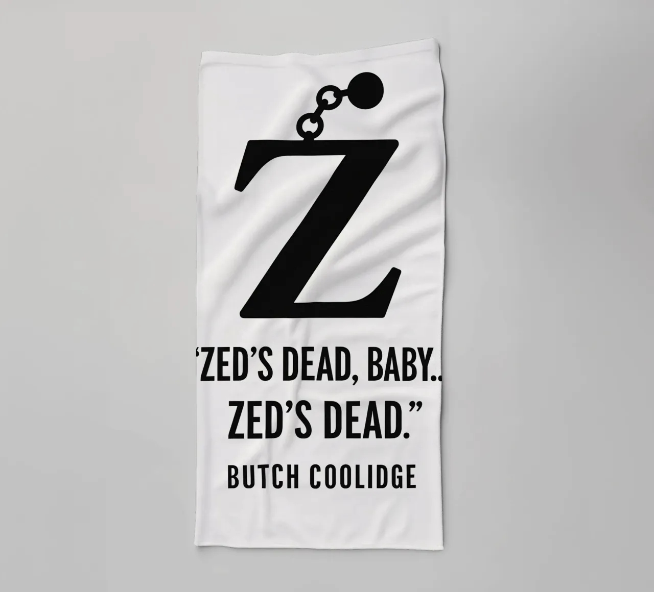 Zed Print towel by MoviesArt