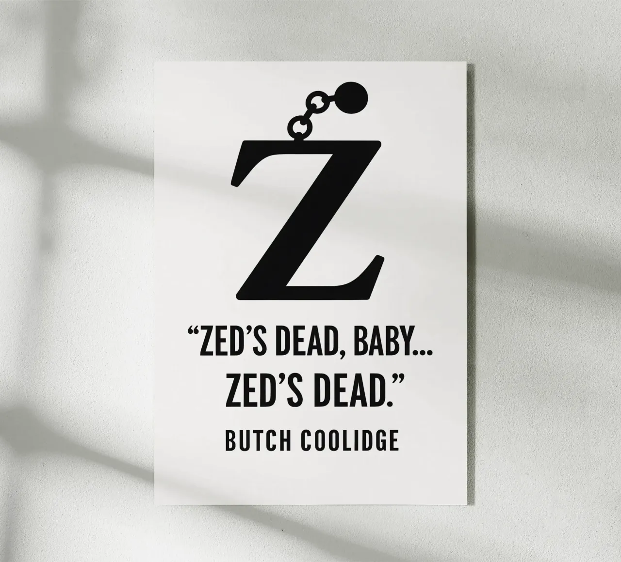 Zed Print acrylic glass by MoviesArt