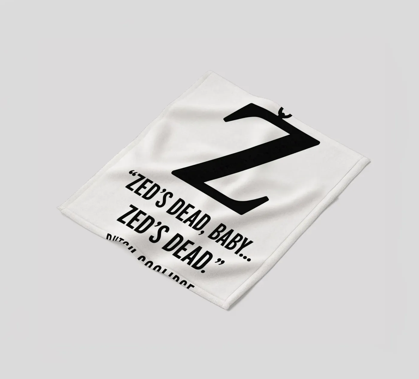 Zed Print fleecedeken van MoviesArt