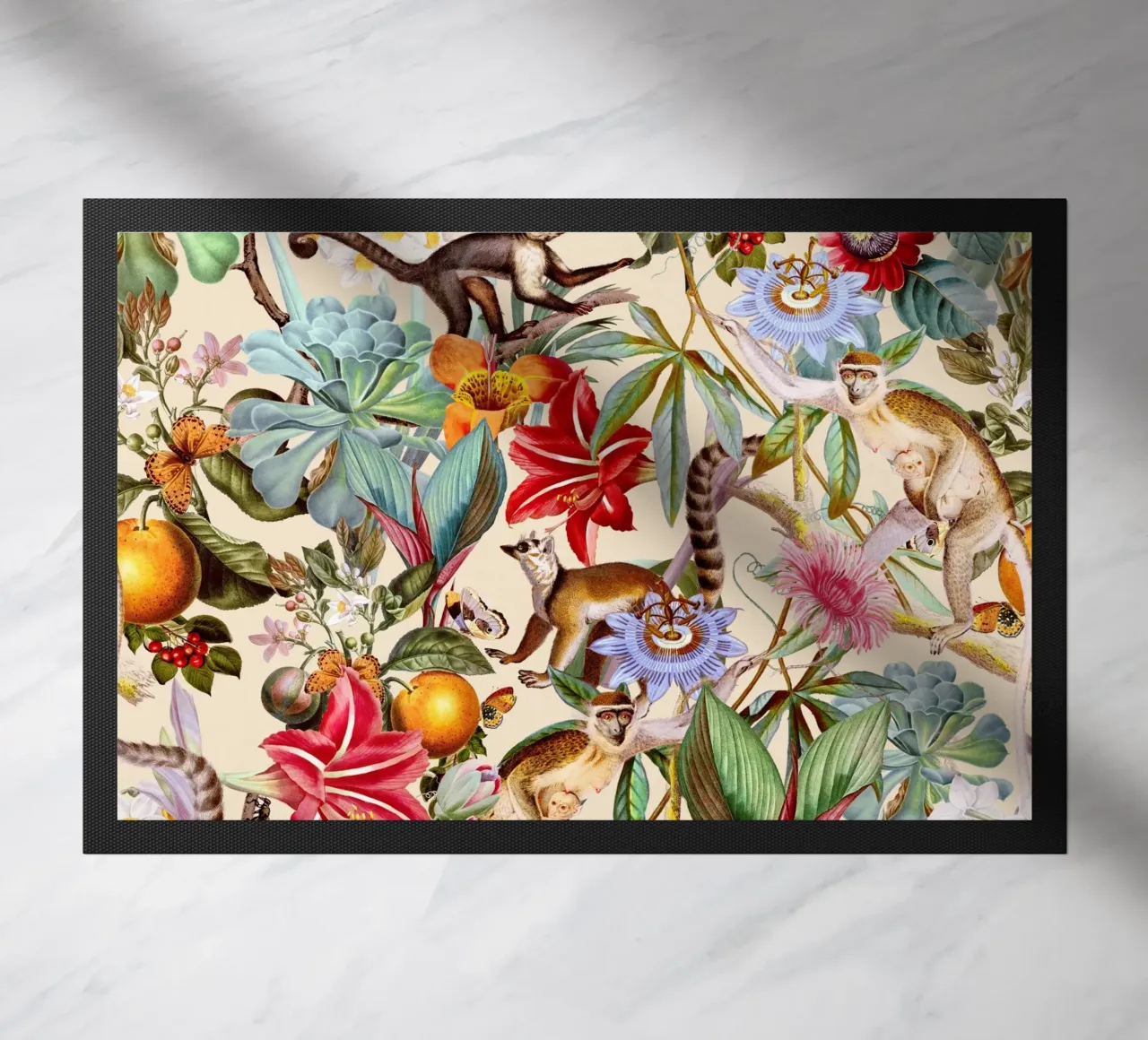 Animal and Floral Pattern zerbino da burcukorkmazyurek