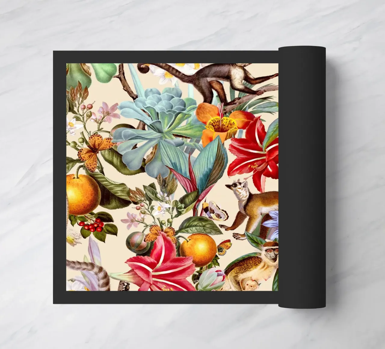 Animal and Floral Pattern zerbino da burcukorkmazyurek