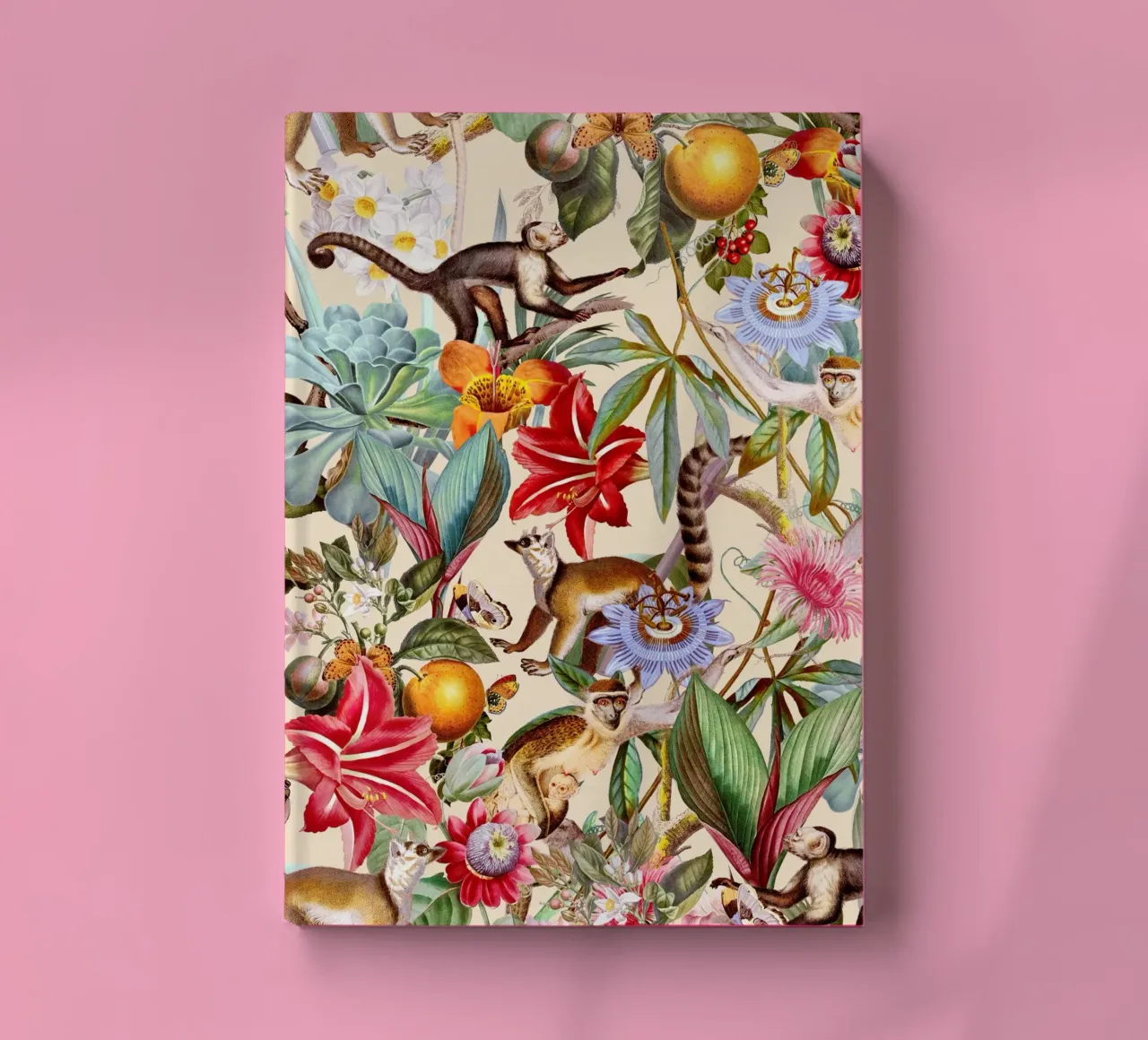 Animal and Floral Pattern notebook by burcukorkmazyurek