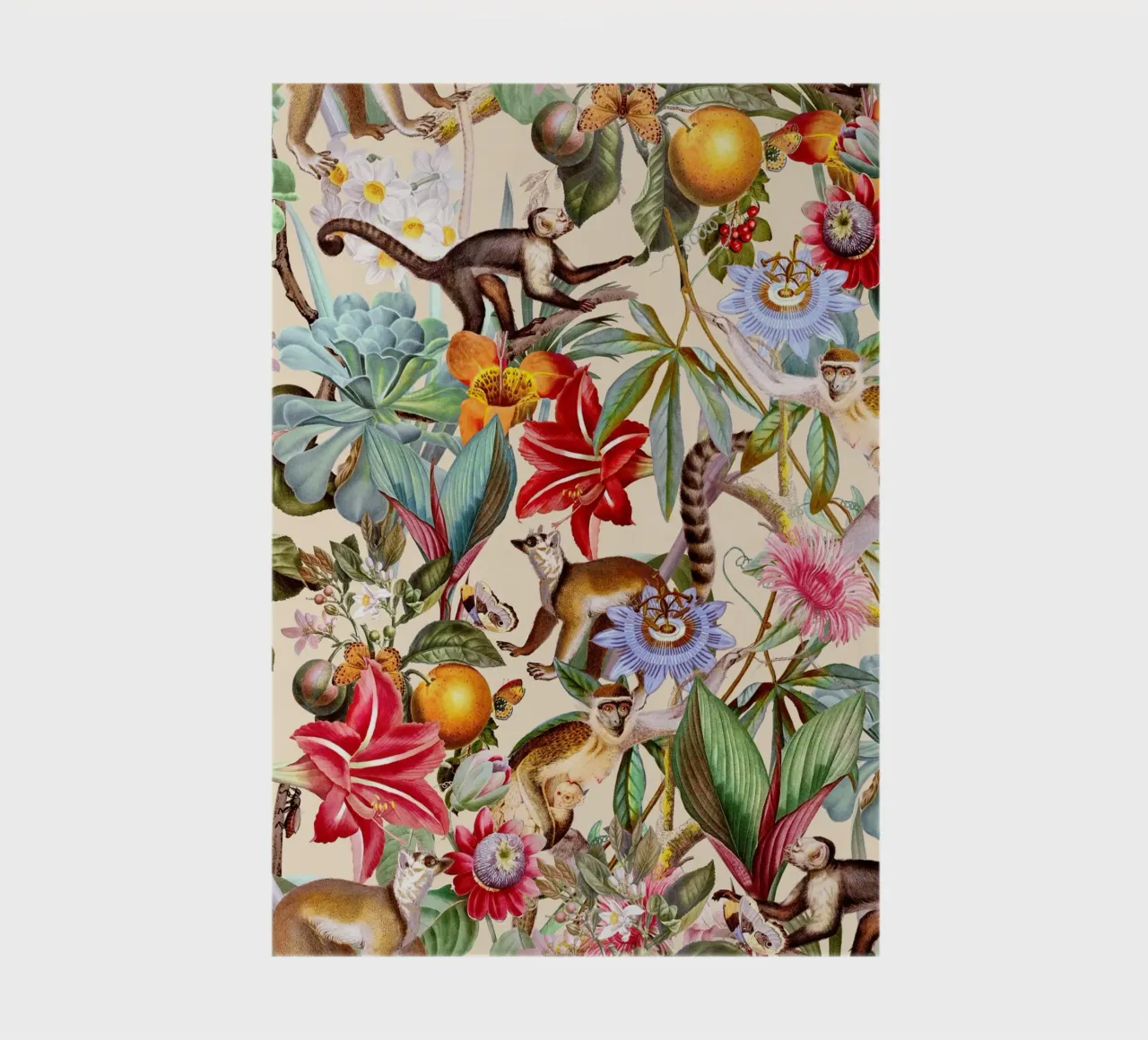 Animal and Floral Pattern notebook by burcukorkmazyurek