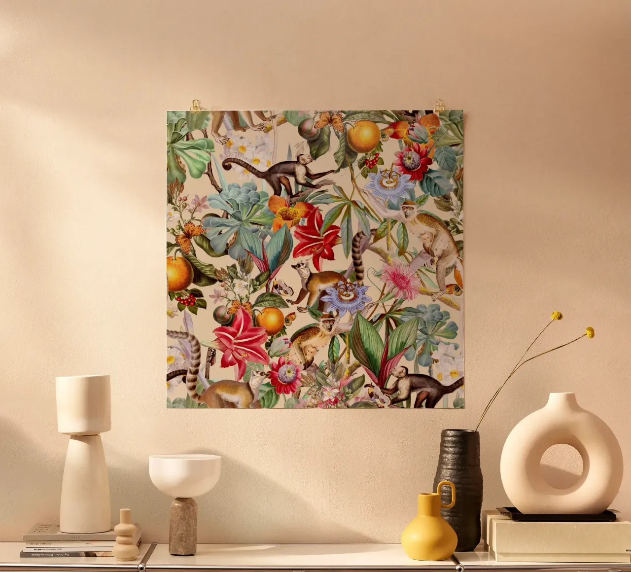 Animal and Floral Pattern hahnemühle by burcukorkmazyurek