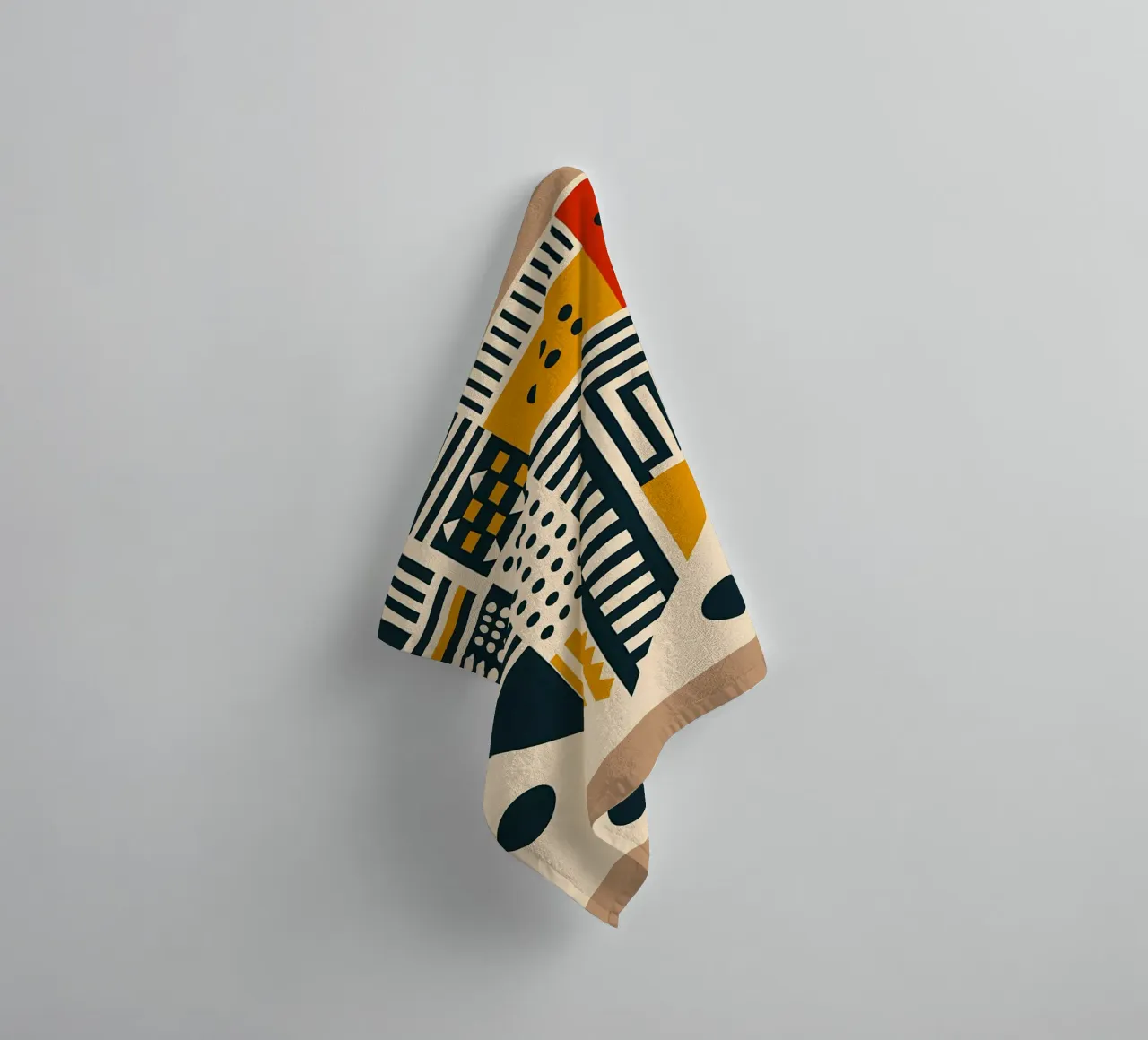 formes géométriques motifs triangles points rayures rectangles serviette de bain de Ashish Kashyap