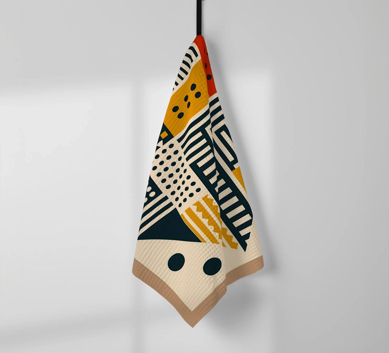 formes géométriques motifs triangles points rayures rectangles torchon de Ashish Kashyap