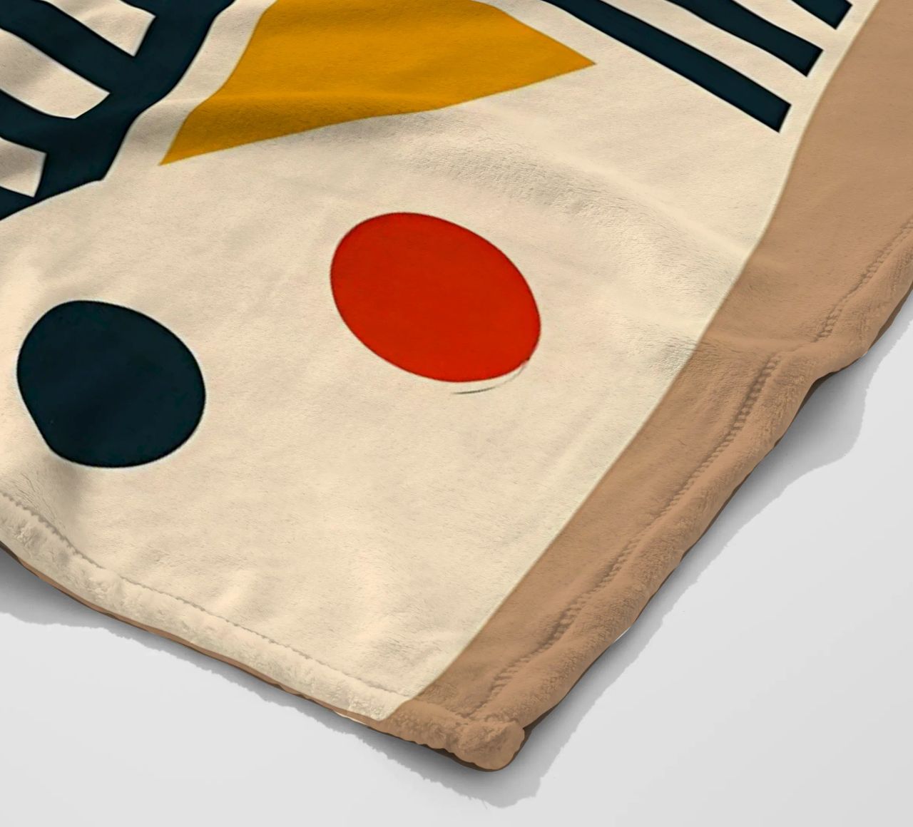 geometric shapes patterns triangles dots stripes rectangles fleece blanket by Ashish Kashyap