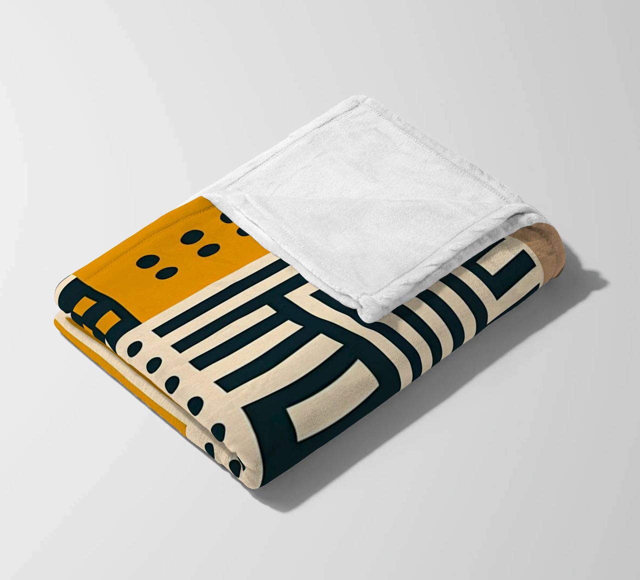 geometric shapes patterns triangles dots stripes rectangles fleece blanket by Ashish Kashyap