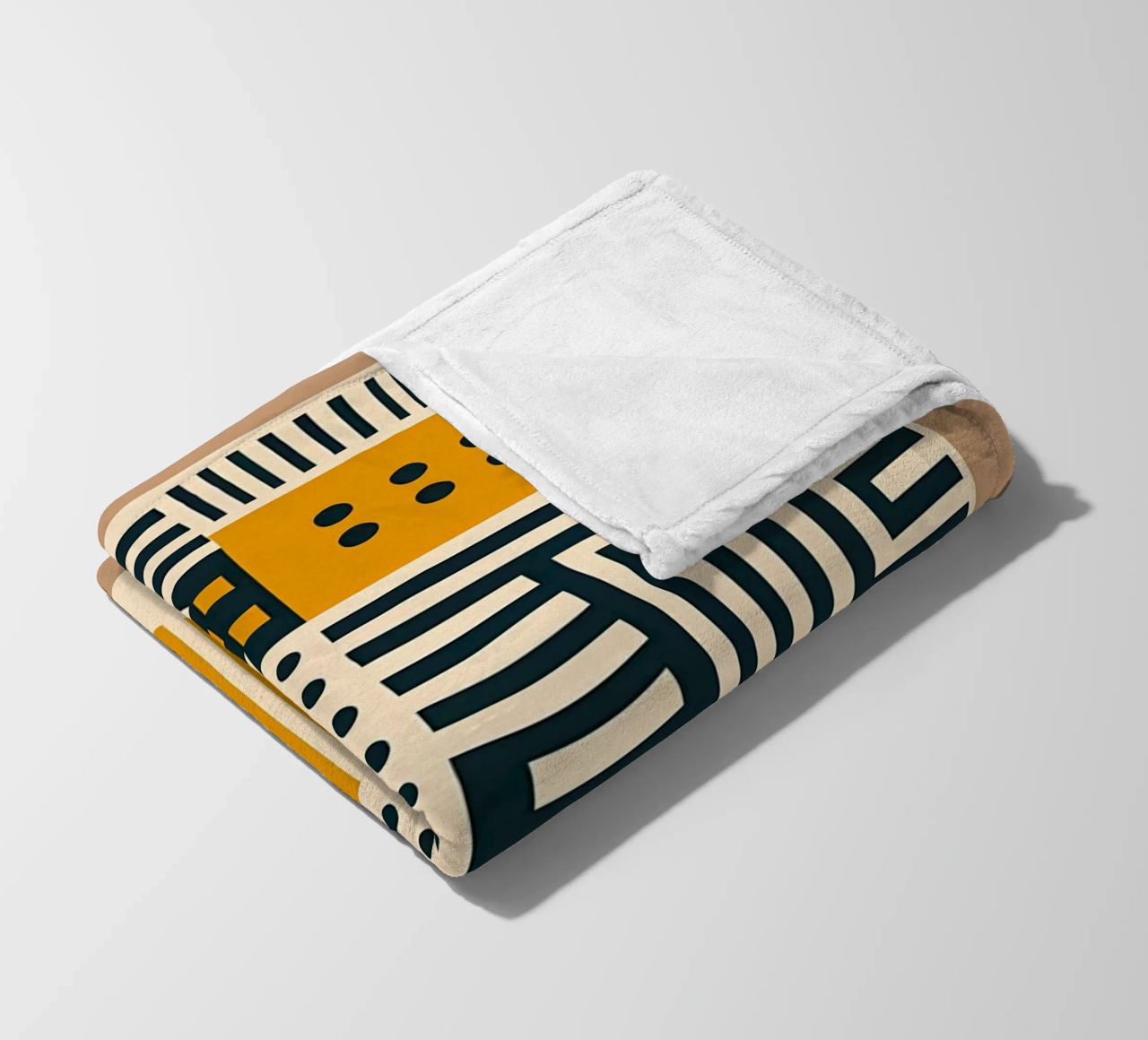 geometric shapes patterns triangles dots stripes rectangles fleece blanket by Ashish Kashyap