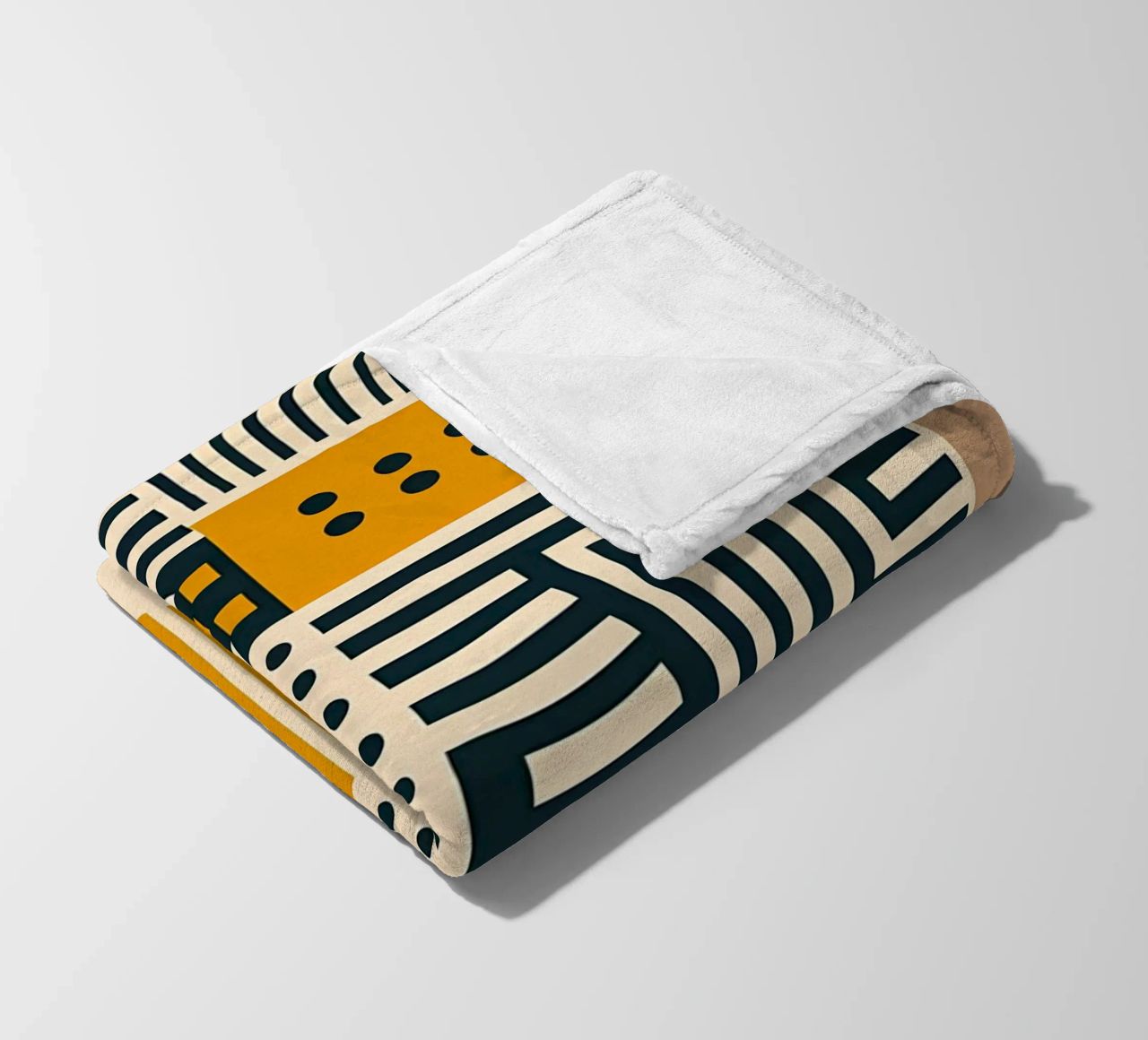 geometric shapes patterns triangles dots stripes rectangles fleece blanket by Ashish Kashyap