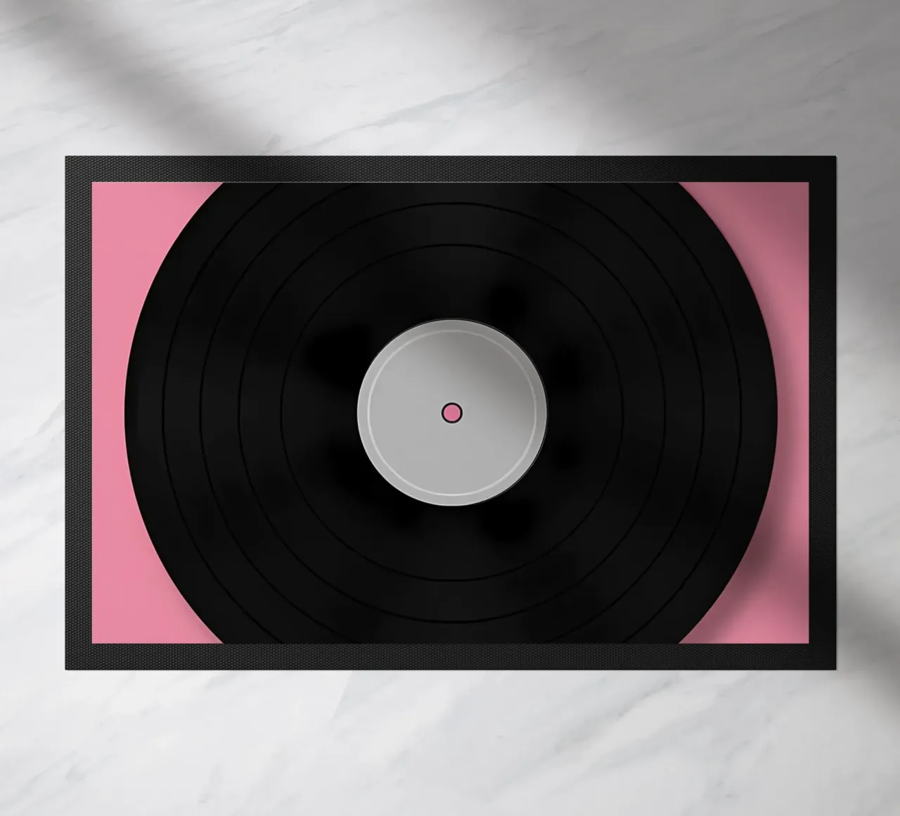 disco in vinile musica forma circolare solchi del disco audio retrò zerbino da Ashish Kashyap