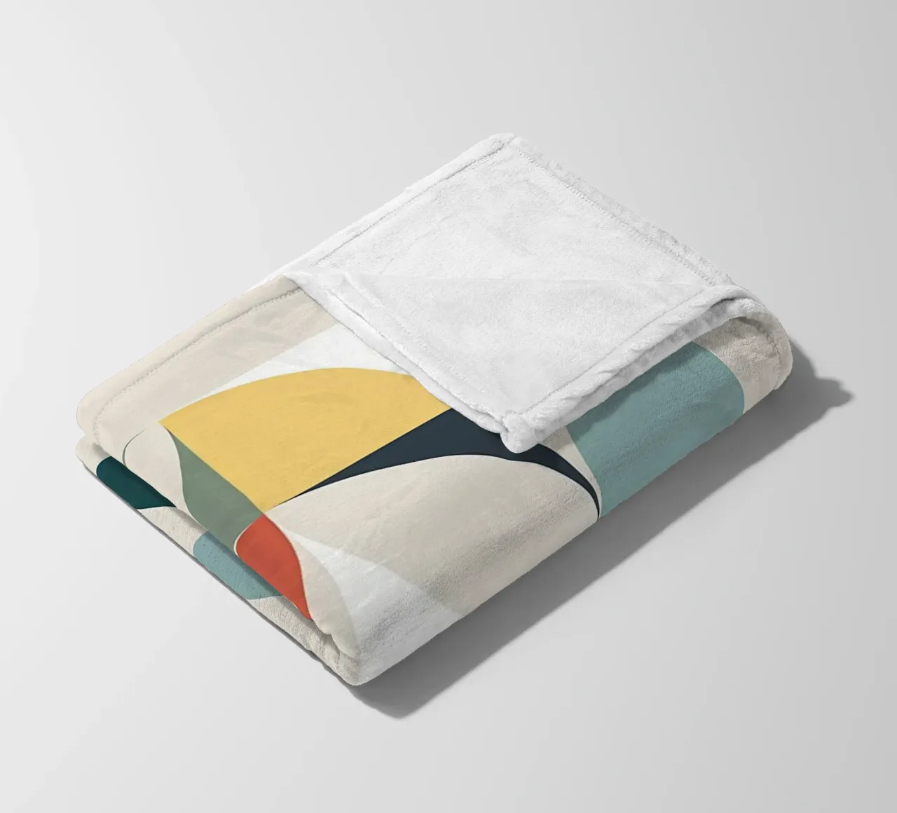 geometric shapes abstract patterns letters typography blocks fleece blanket by Ashish Kashyap