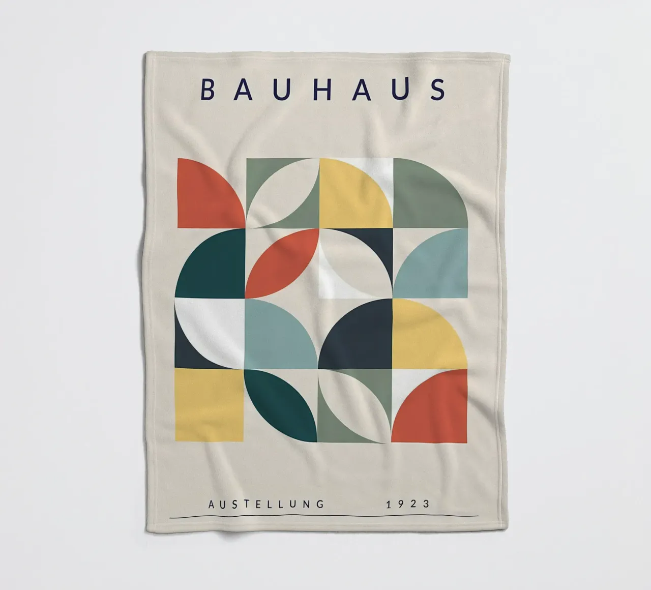 geometric shapes abstract patterns letters typography blocks fleece blanket by Ashish Kashyap