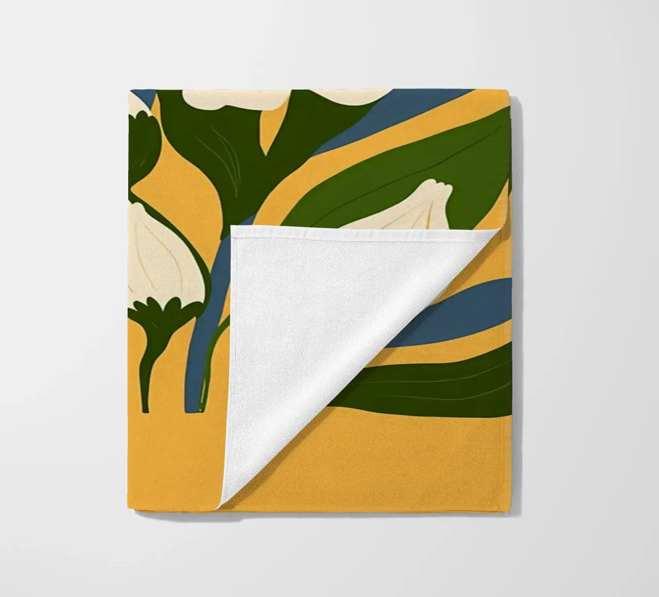 flowers daisies floral petals leaves stems buds nature botan beach towel by Ashish Kashyap