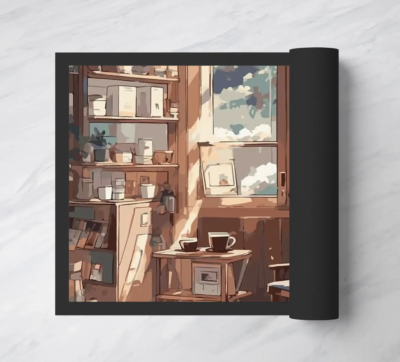 Kaffeetassen Fußmatte von Kevin Walters