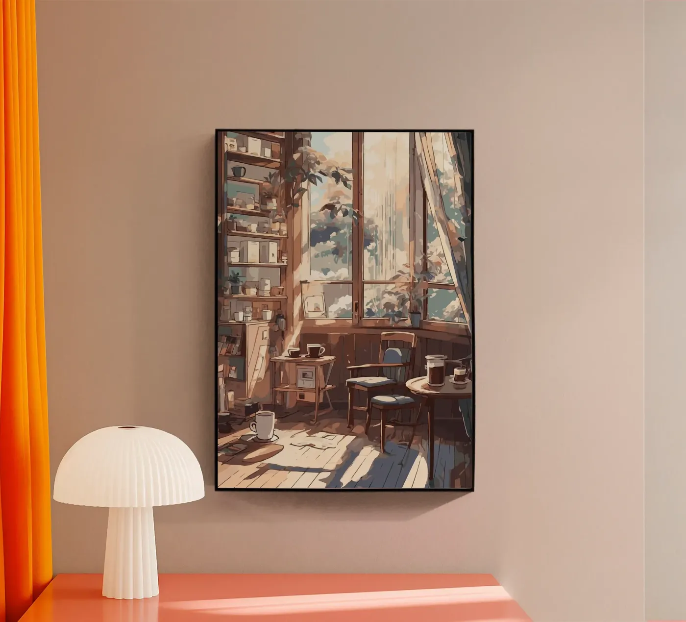 koffiekoppen acryl van Kevin Walters