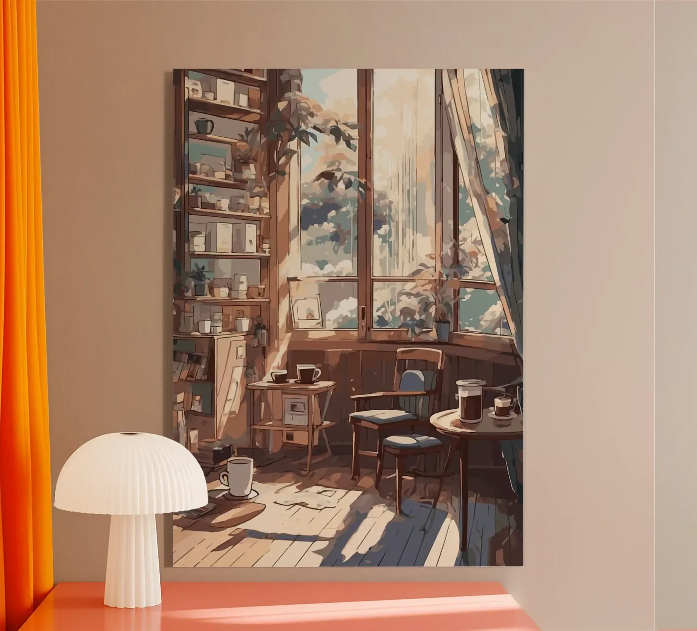 koffiekoppen acryl van Kevin Walters