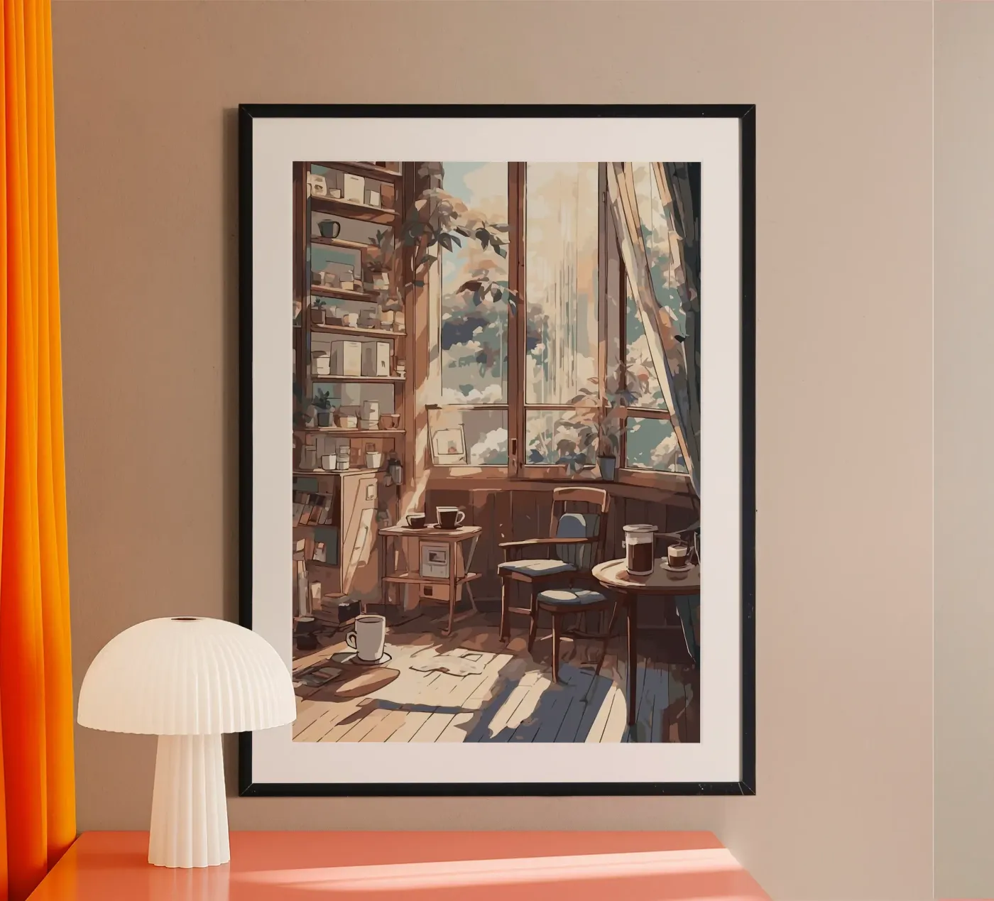 Kaffeetassen Poster von Kevin Walters